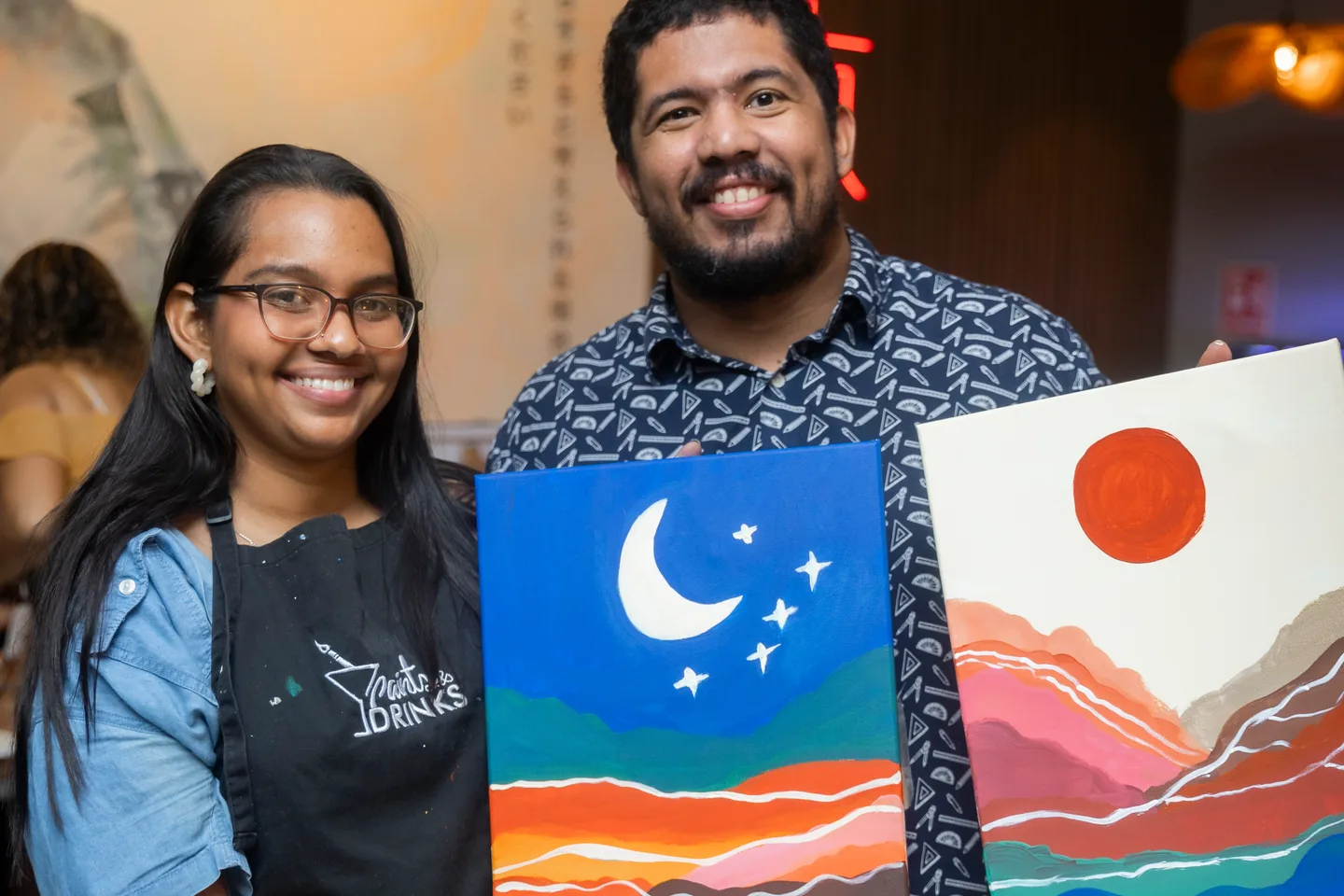 Private celebration with guided painting by Paints & Drinks