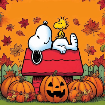 Pinta snoopy versión halloween