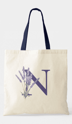 Personaliza tu inicial en el tote bag